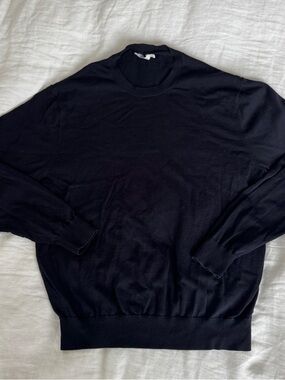 Suitsupply Navy Crewneck Sweater